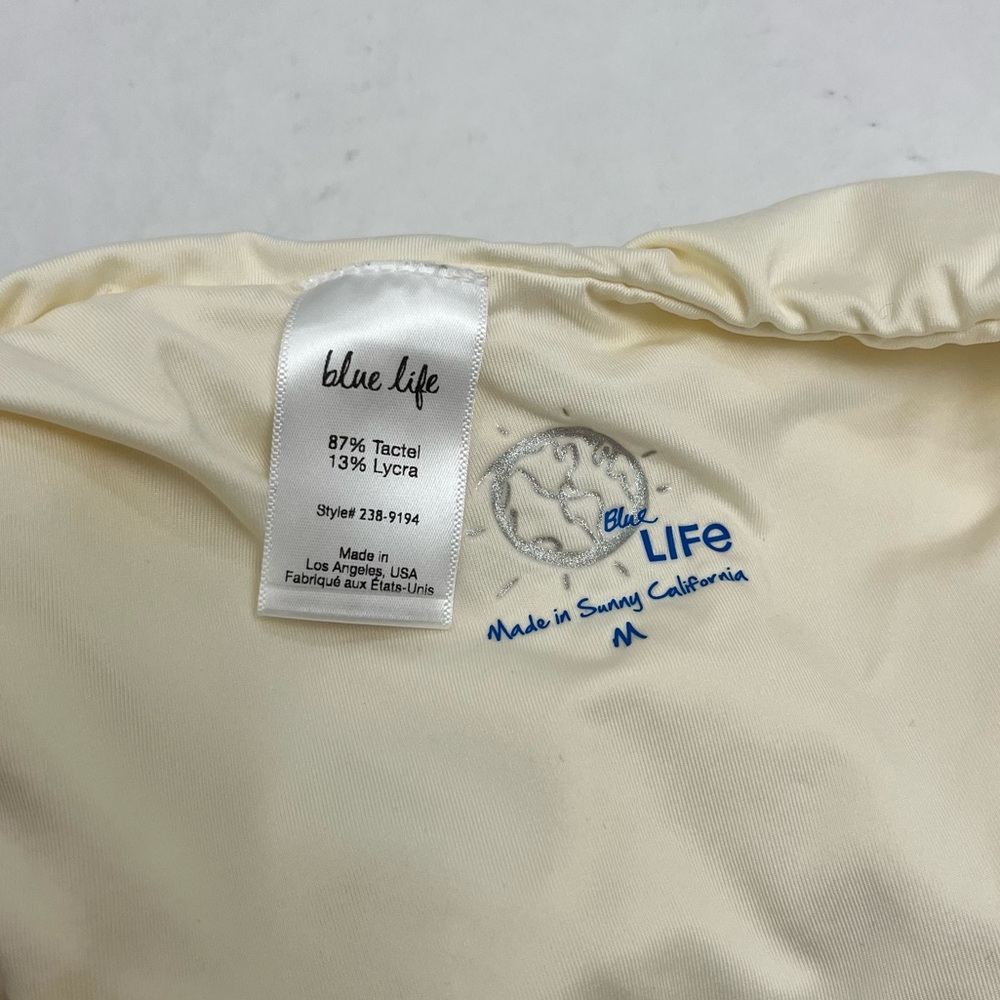 BLUE LIFE Eclipse Ivory and Tan One Piece Swimsuit Size Medium - Picture 6 of 7